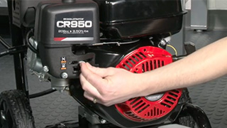 Starting Your Pressure Washer Equipped with a Briggs & Stratton CR950 Engine | Brute